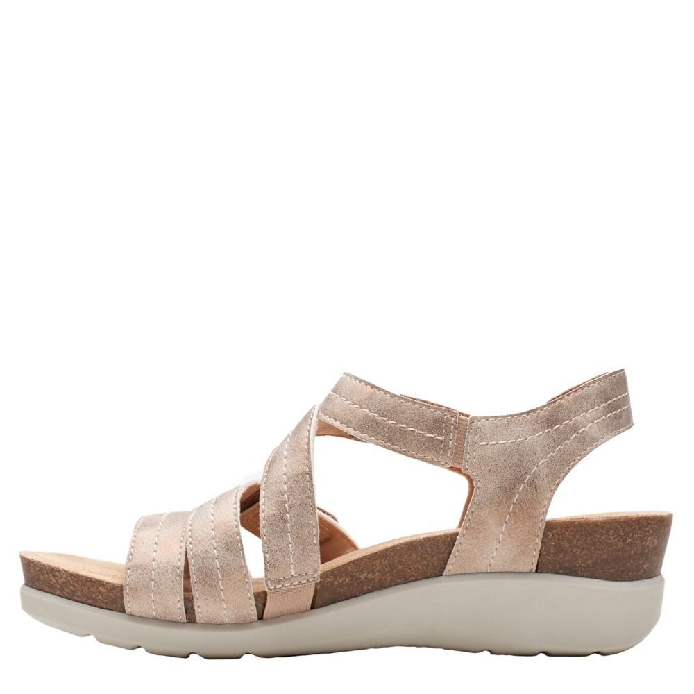 Bronze Clarks Womens Calenne Clara Sandal | Rack Room Shoes