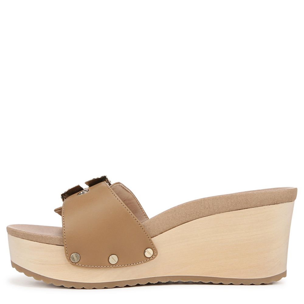 Tan Dr. Scholl's Womens Original Life Wedge Sandal | Rack Room Shoes