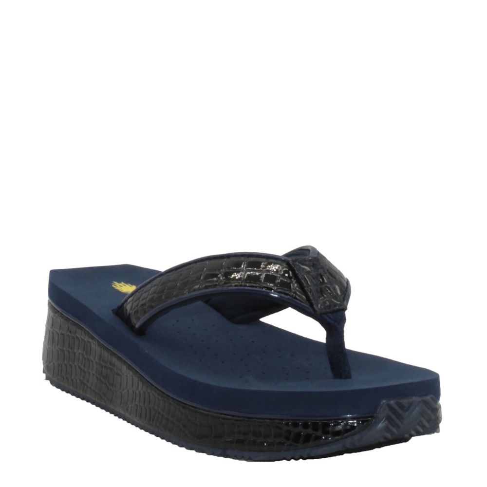 WOMENS MINI CROCO FLIP FLOP WEDGE