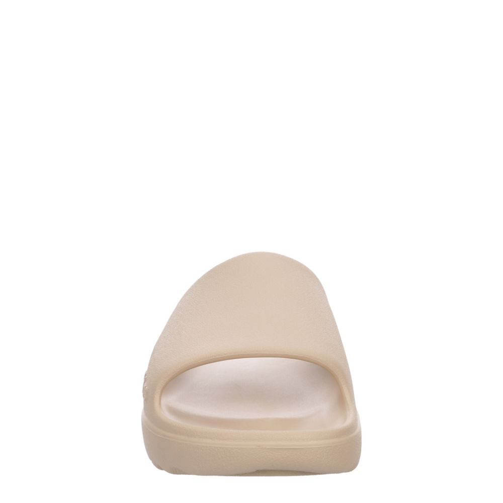 ADIDAS WOMENS ADILETTE LUMIA SLIDE SANDAL - TAN