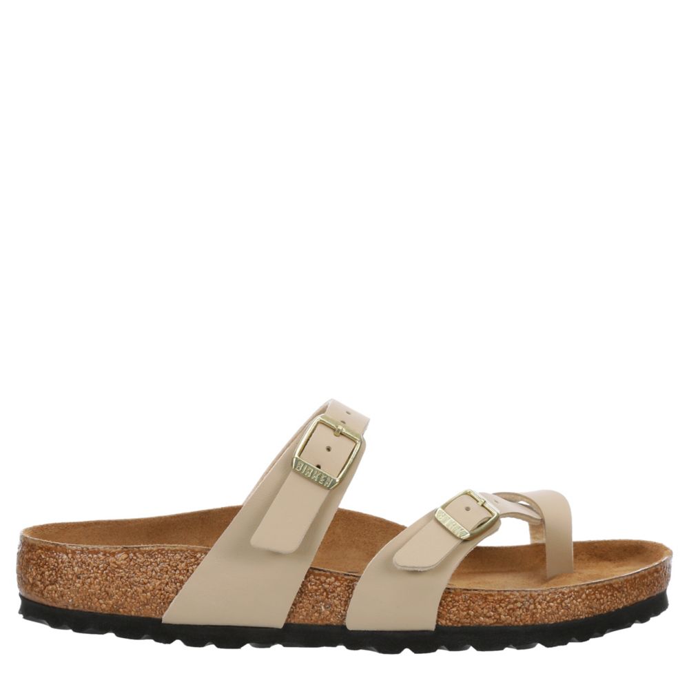 BIRKENSTOCK WOMENS MAYARI FOOTBED SANDAL - SAND