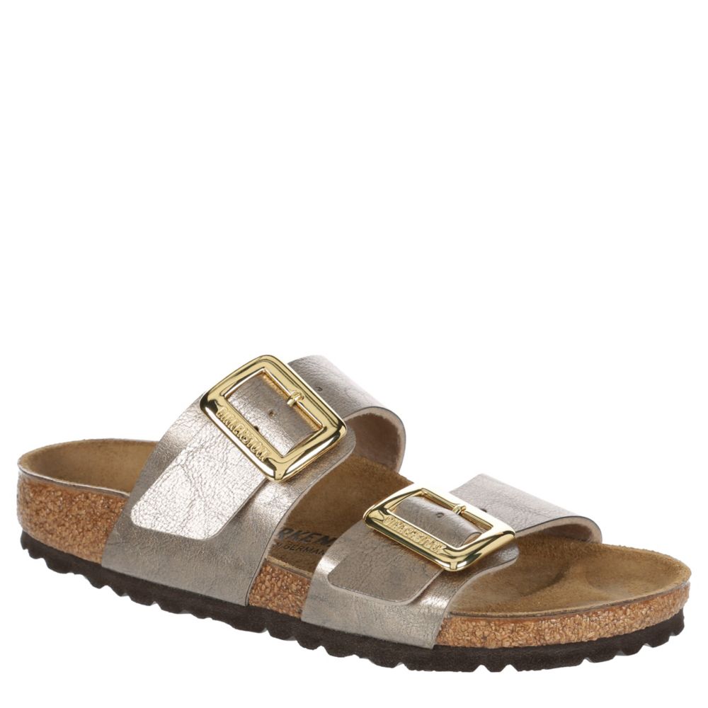 WOMENS SYDNEY LUXE BUCKLE FOOTBED SANDAL