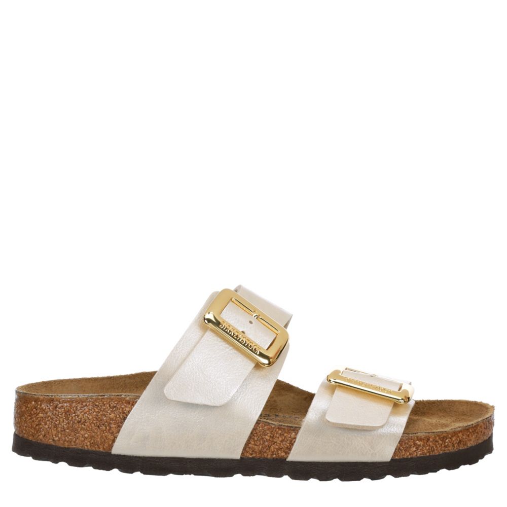 WOMENS SYDNEY LUXE BUCKLE FOOTBED SANDAL