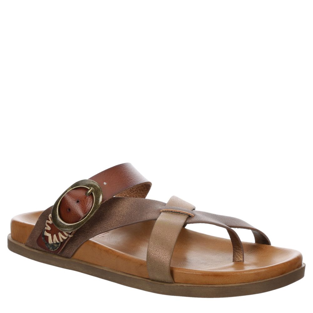 WOMENS LILAC FOOTBED SANDAL