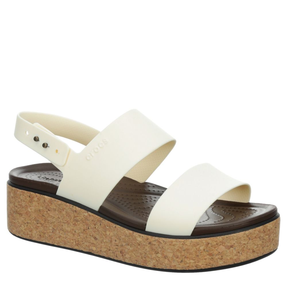WOMENS BROOKLYN CORK LOW WEDGE SANDAL