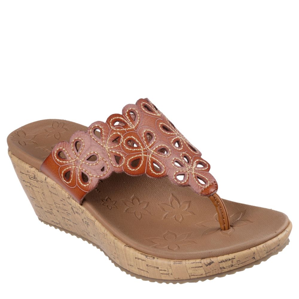 WOMENS BEVERLEE - SUMMER SPIRIT THONG WEDGE SANDAL