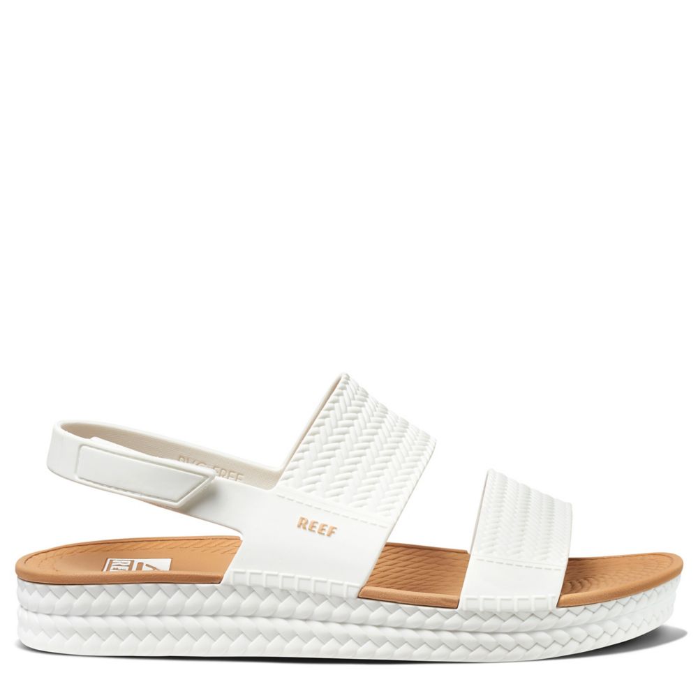 REEF WOMENS BANDED HORIZON SLIDE SANDAL - OFF WHITE