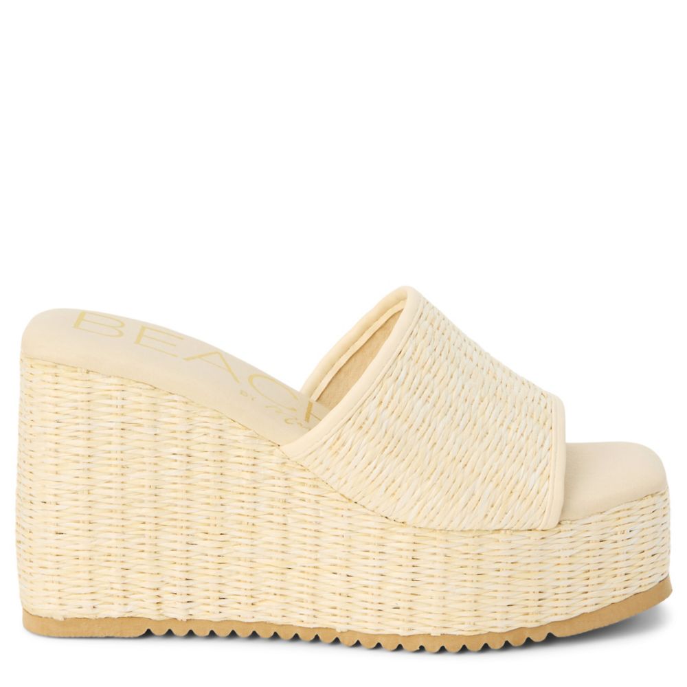 MADDEN GIRL WOMENS BALI SLIDE SANDAL - NATURAL