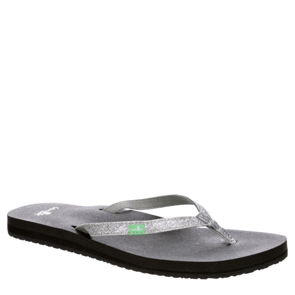 white sanuk flip flops