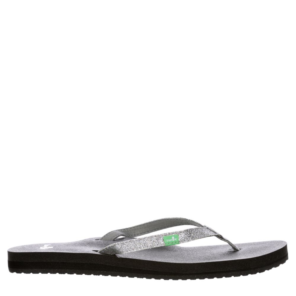 sanuk yoga joy flip flops black