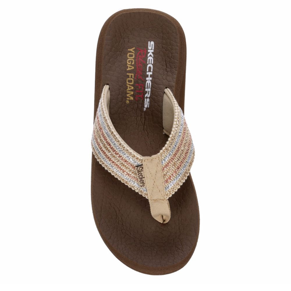 skechers asana flip flops