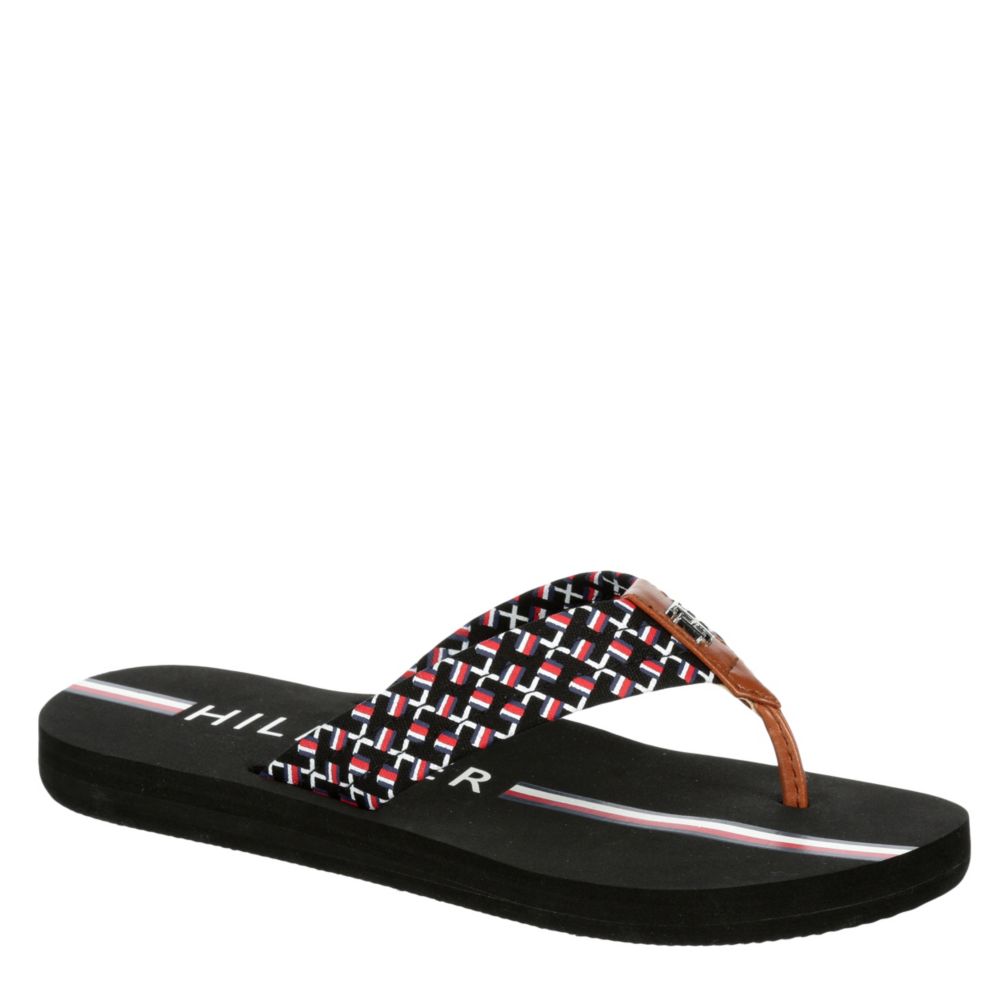 tommy hilfiger white flip flops