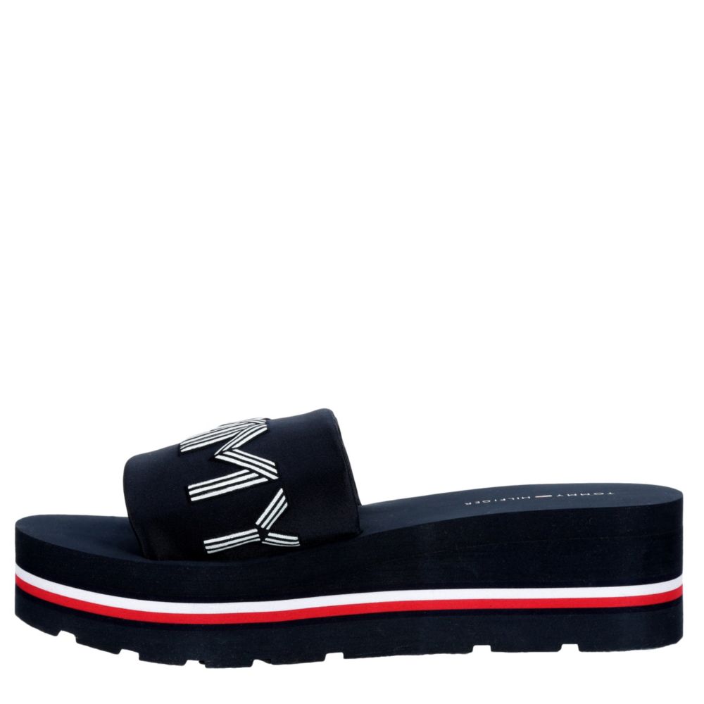 tommy hilfiger furry slides
