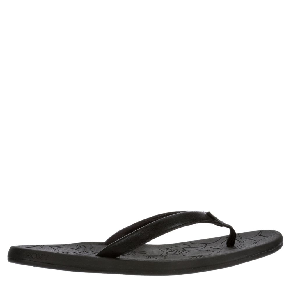 white roxy flip flops