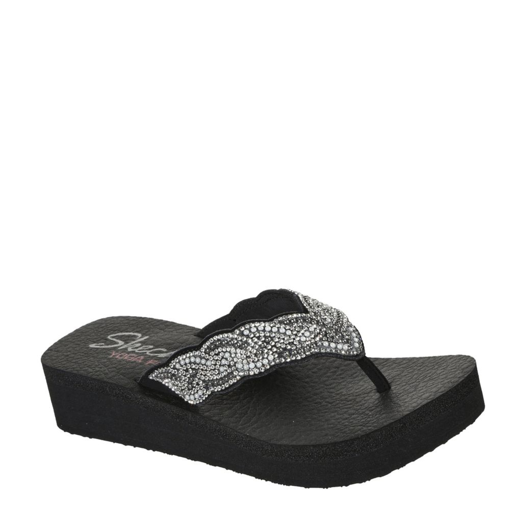 Buy Skechers Black Womens Vinyasa - Happy Spring Flip Flops Online at Regal  Shoes