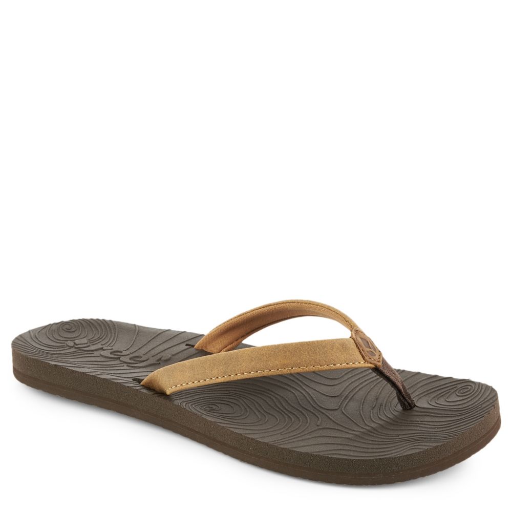 reef tan flip flops