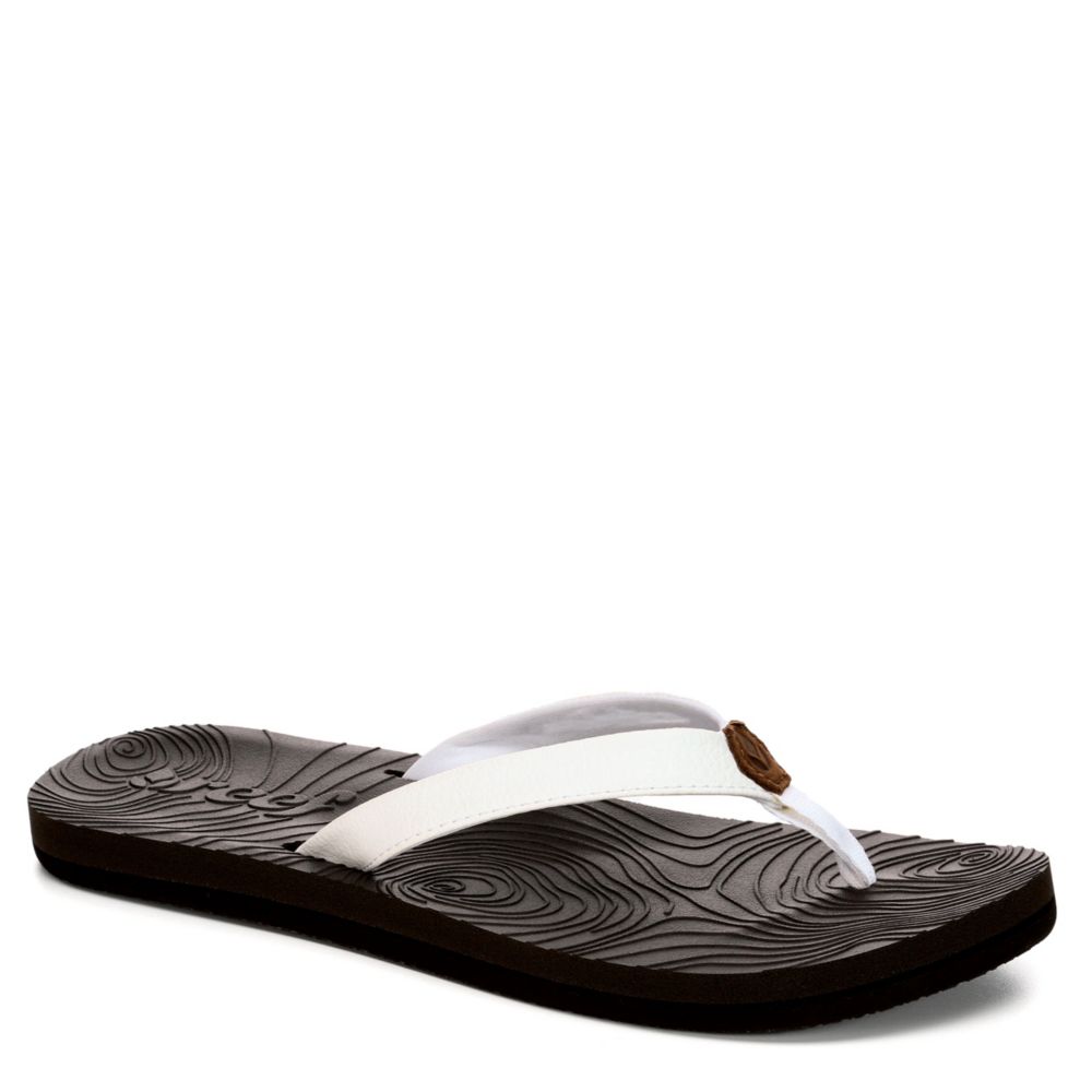 womens reef black flip flops