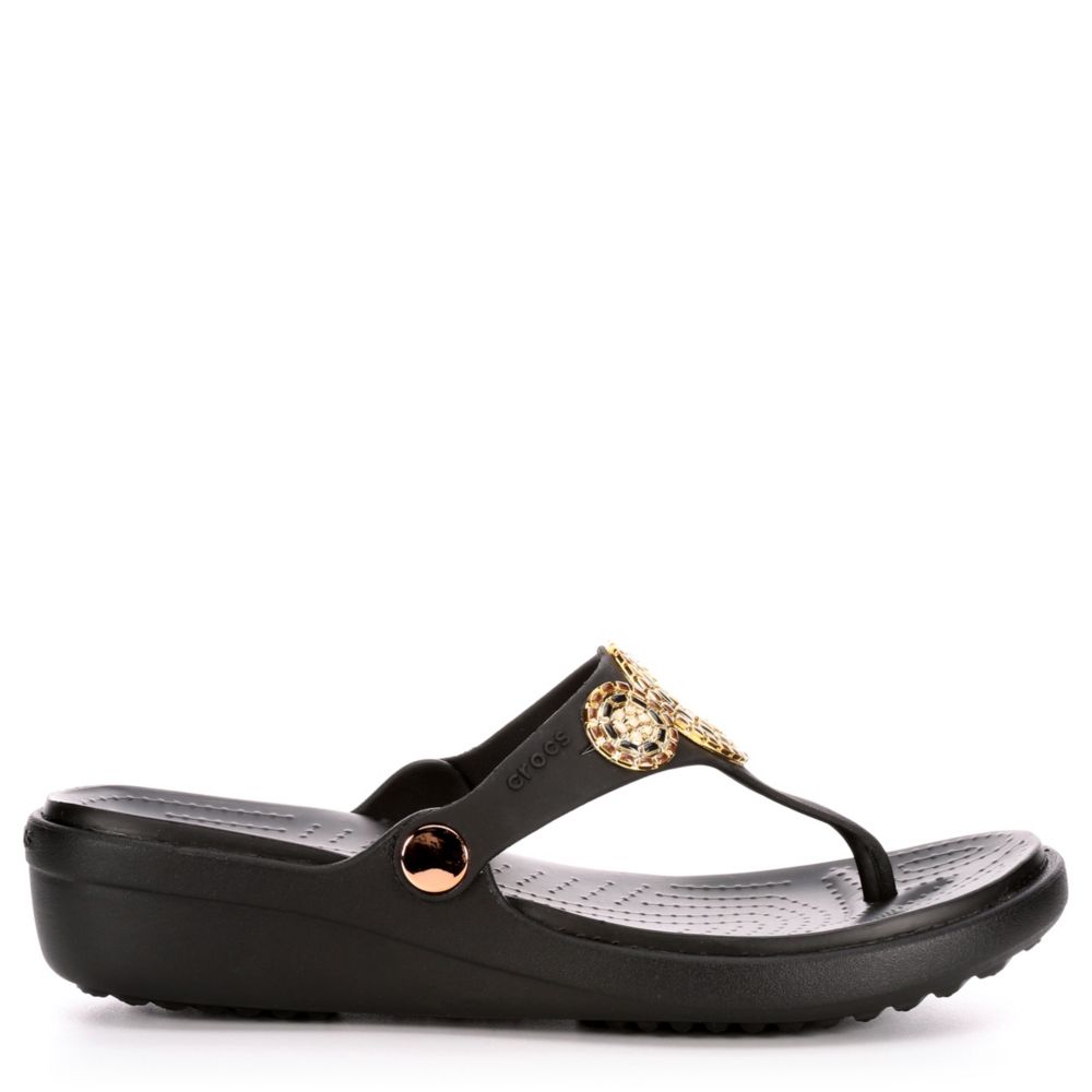 crocs sanrah black