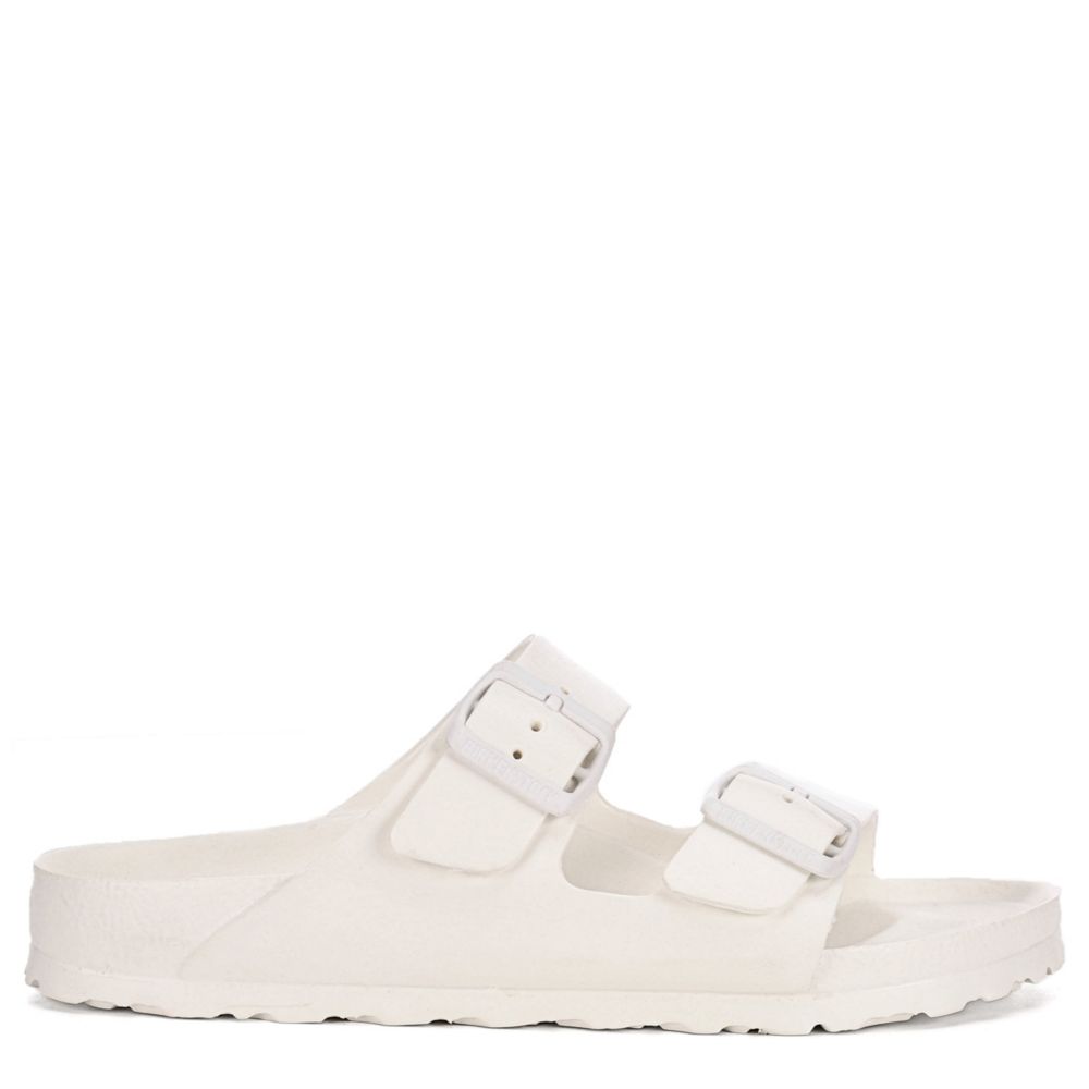 white birkenstock women's arizona essentials eva sandals