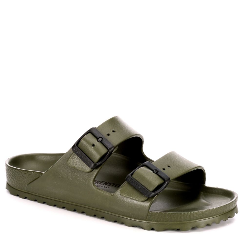 green birkenstock sandals