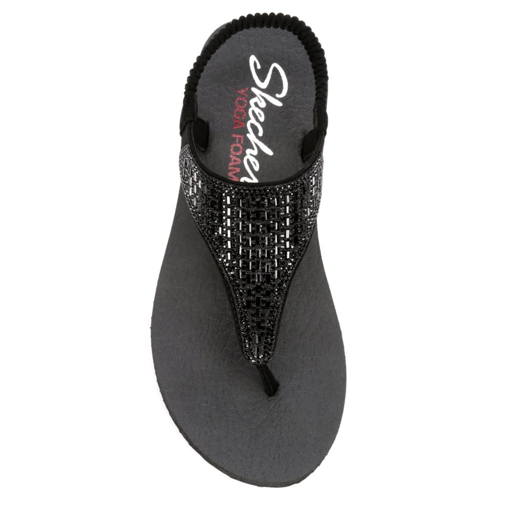 skechers meditation rock crown sandals rose gold