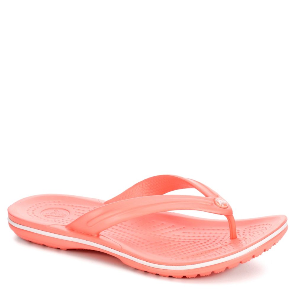 red croc flip flops