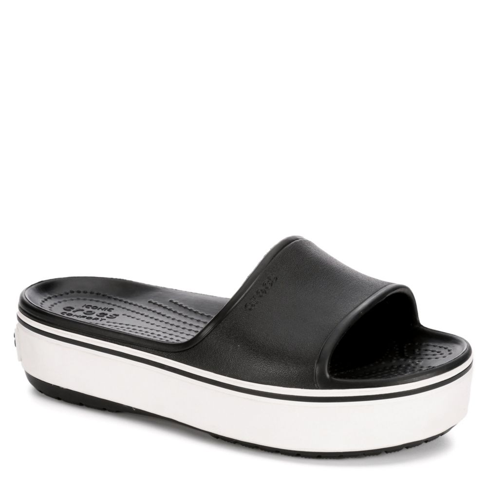 crocs platform slides