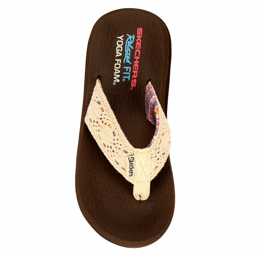 skechers cali women's flip flops