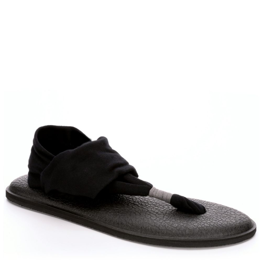 black sanuk sandals