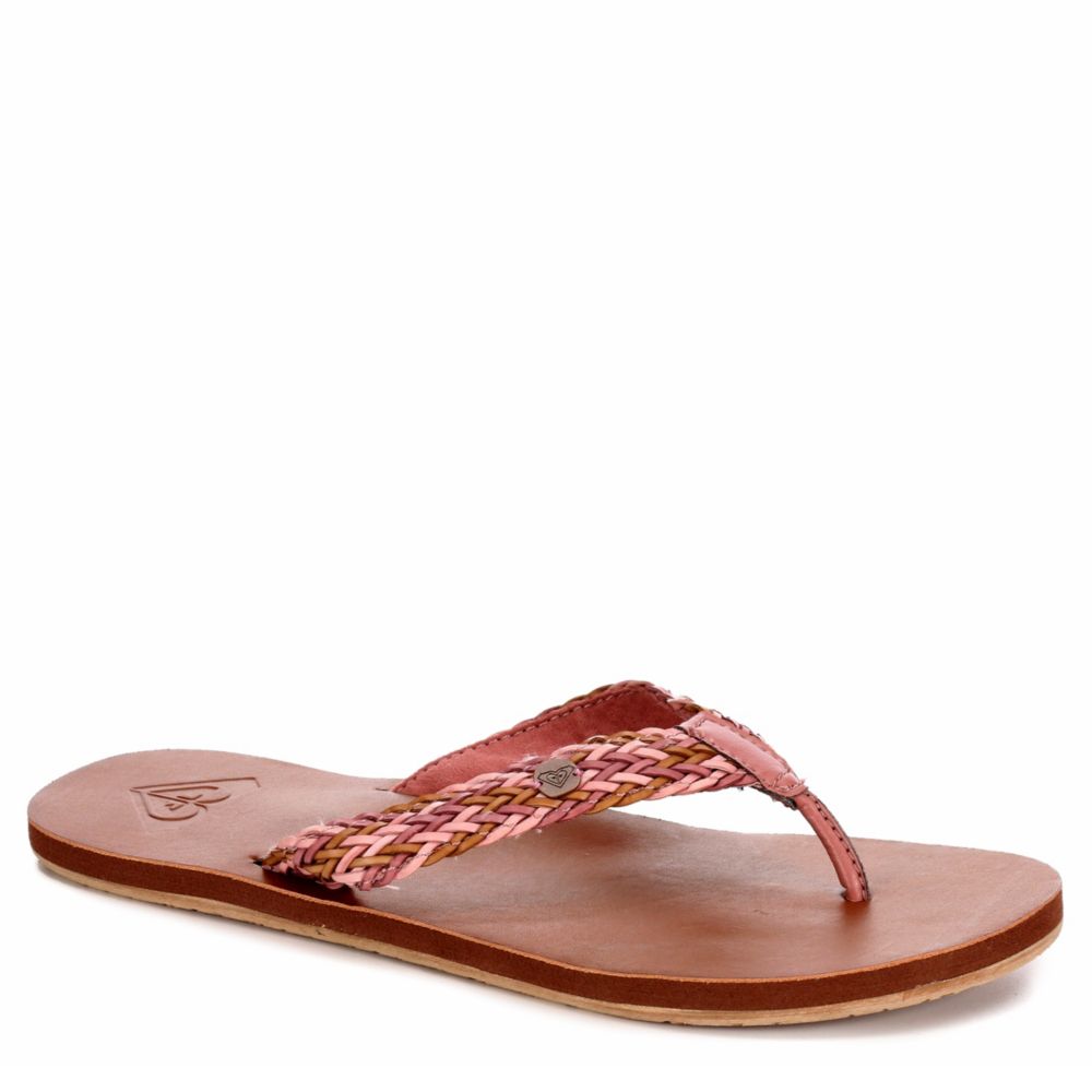 roxy pink flip flops