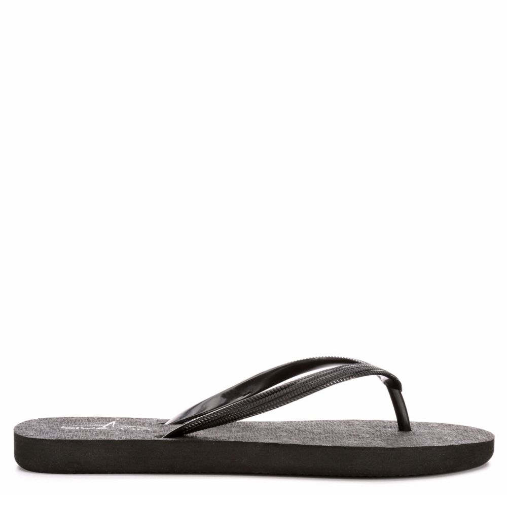 blue fin flip flops womens