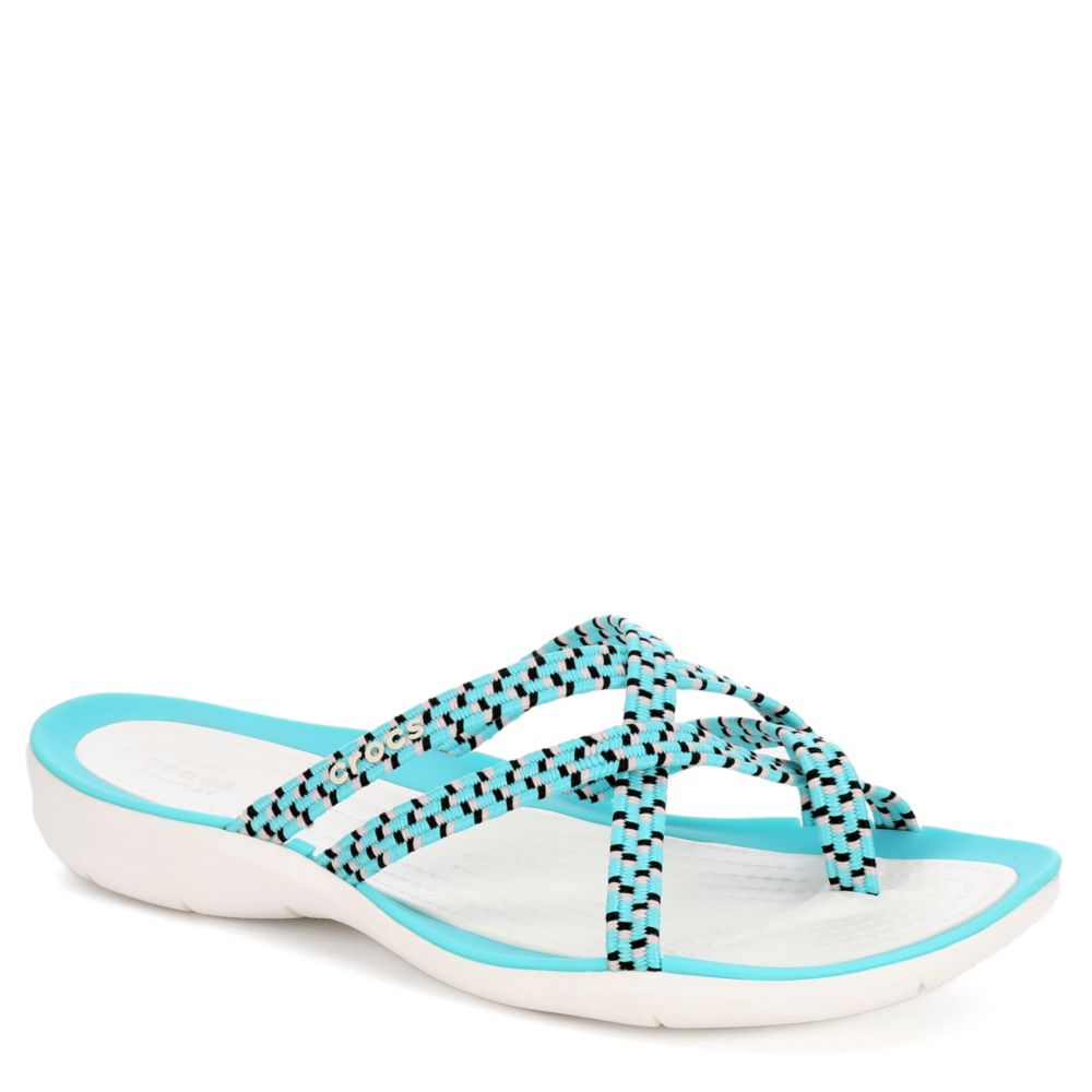 teal flip flops