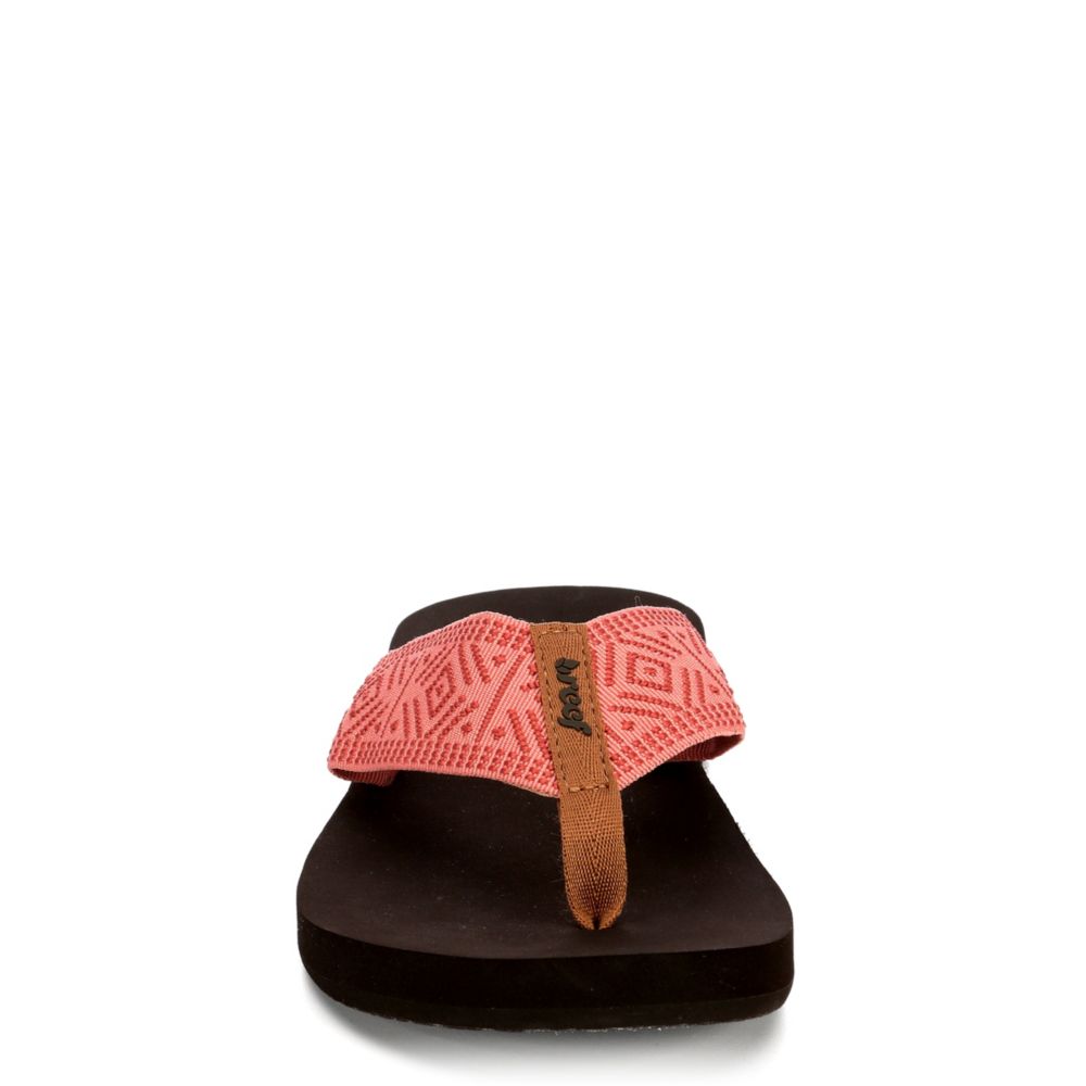 coral reef flip flops