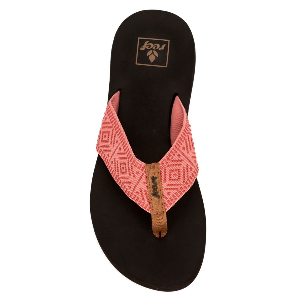 coral reef flip flops