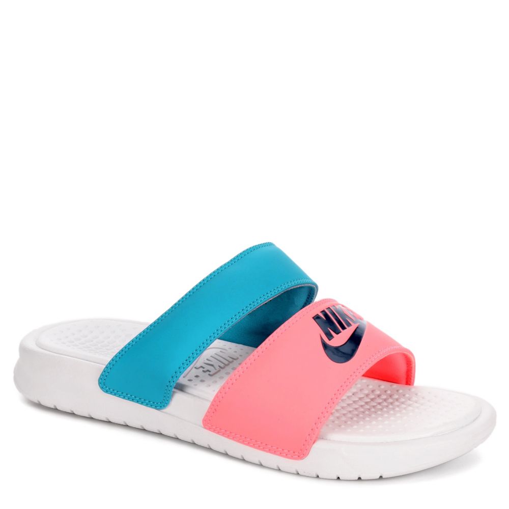 women's nike benassi duo sport slides