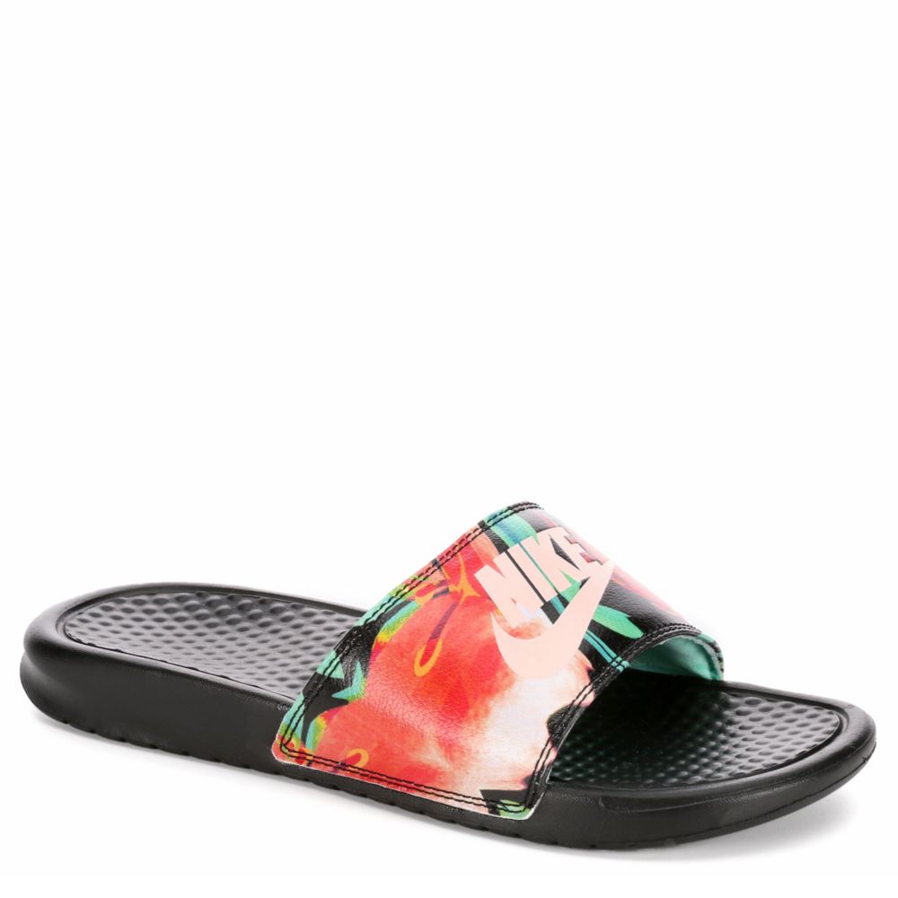 nike floral benassi slides