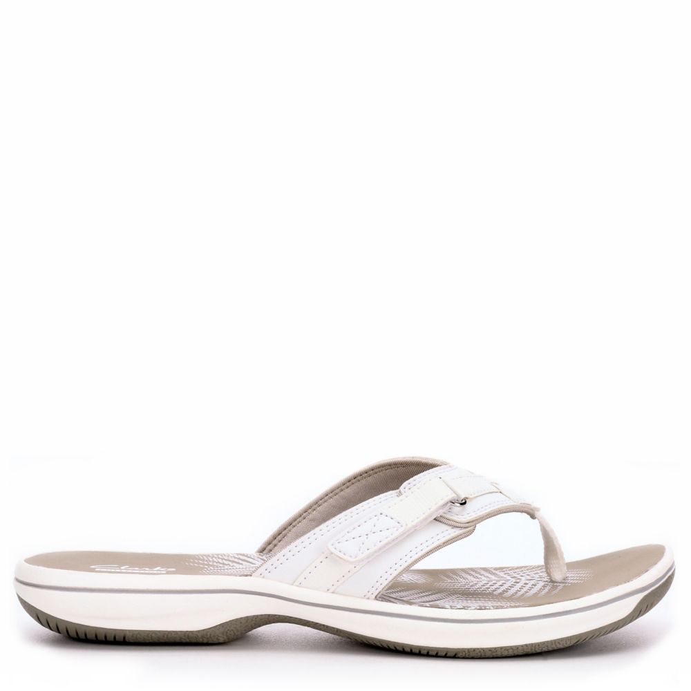 White Womens Breeze Sea Flip Flop Sandal Clarks Rack Room Shoes