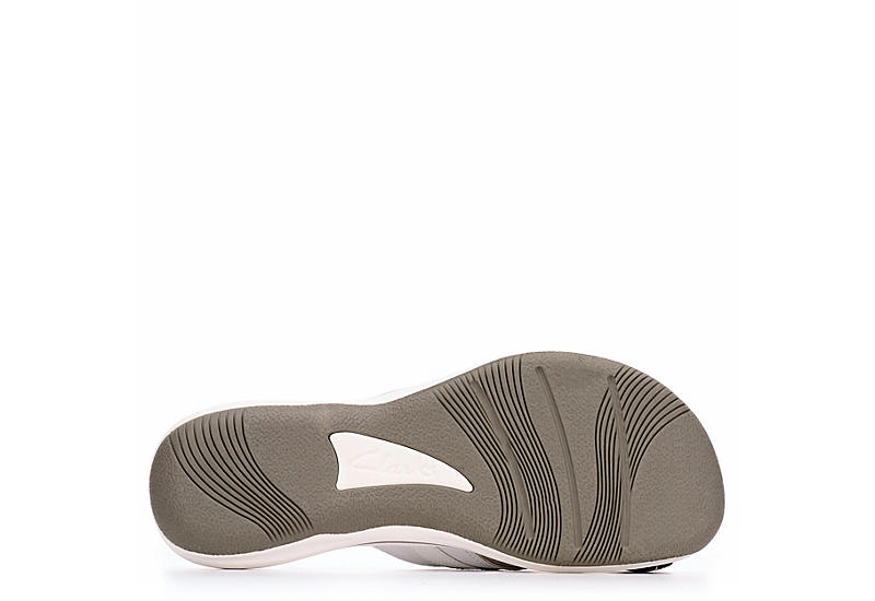 White Clarks Womens Breeze Sea Flip Flop Sandal | Sandals | Rack Room Shoes