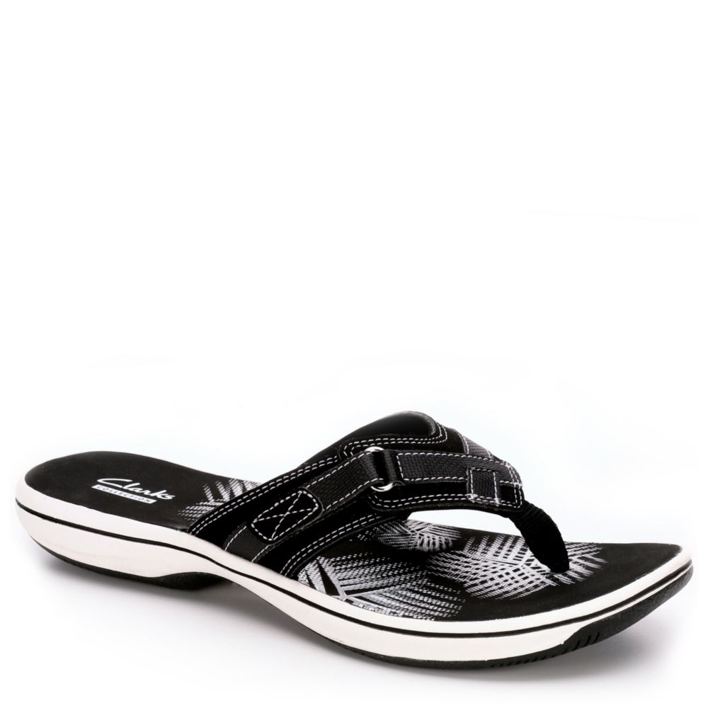 clarks womens sandals black