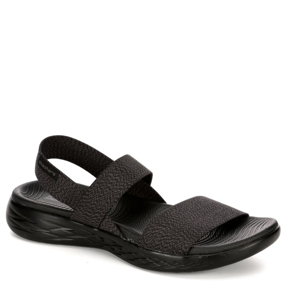 skechers black sandal