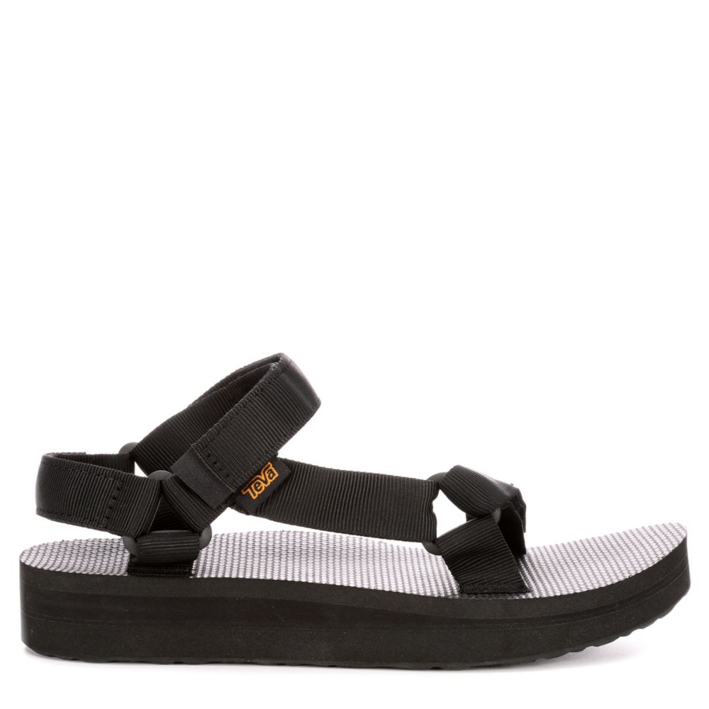 Black Teva Womens Midform Universal Platform Outdoor Sandal | Sandals ...