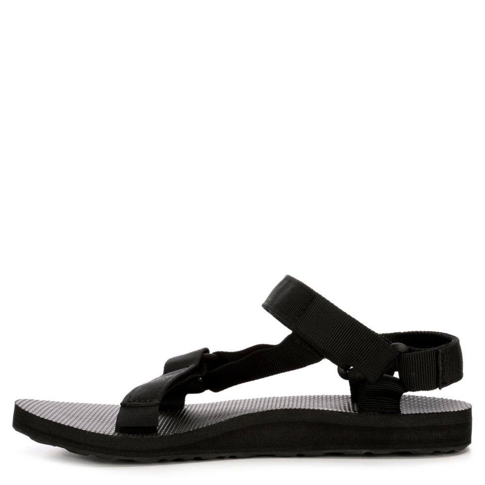 teva sandals black and white