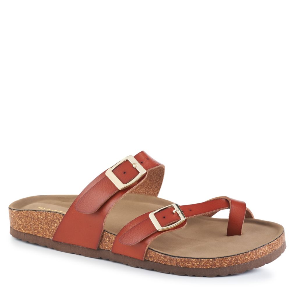 madden girl bella sandal cognac