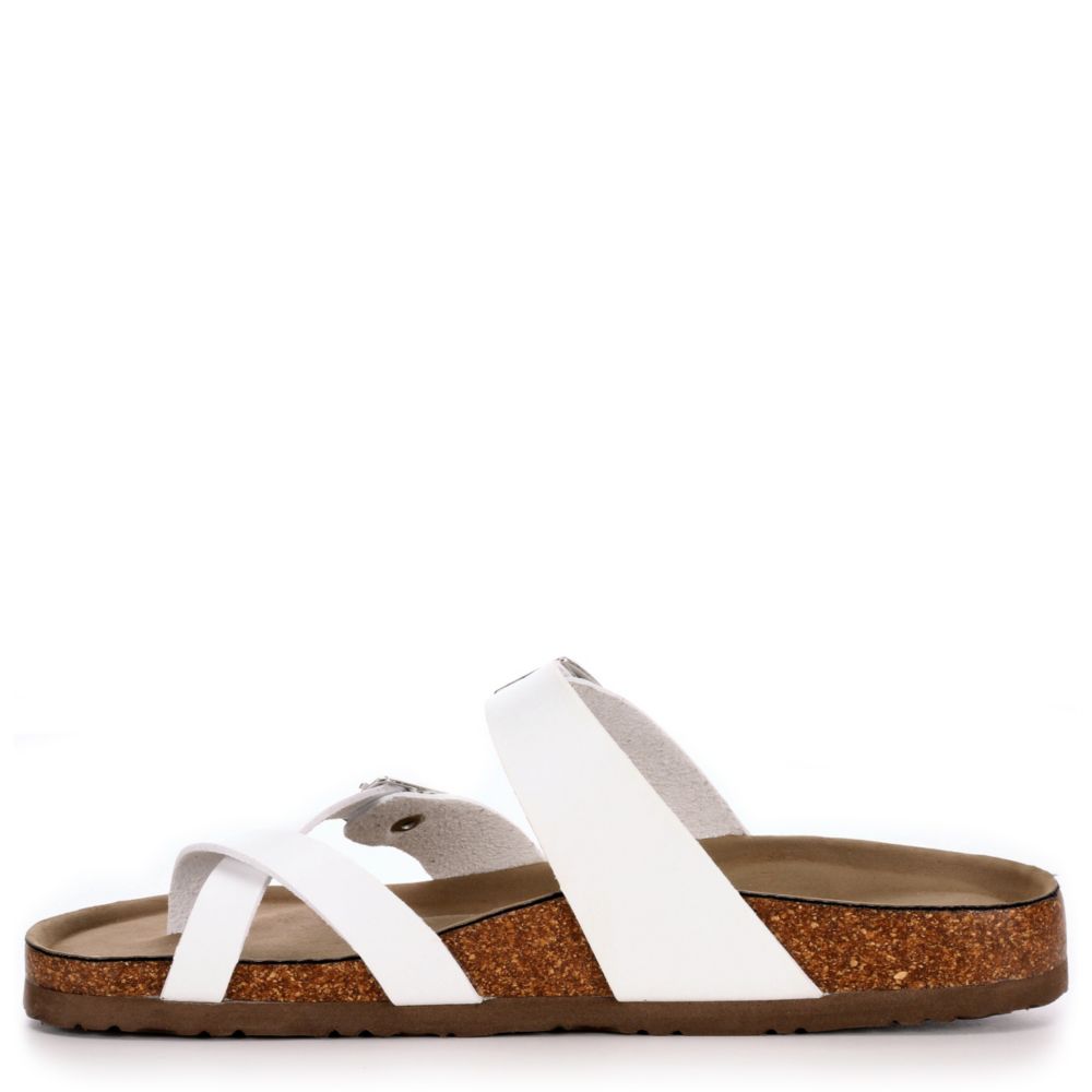 madden girl bryceee sandal white