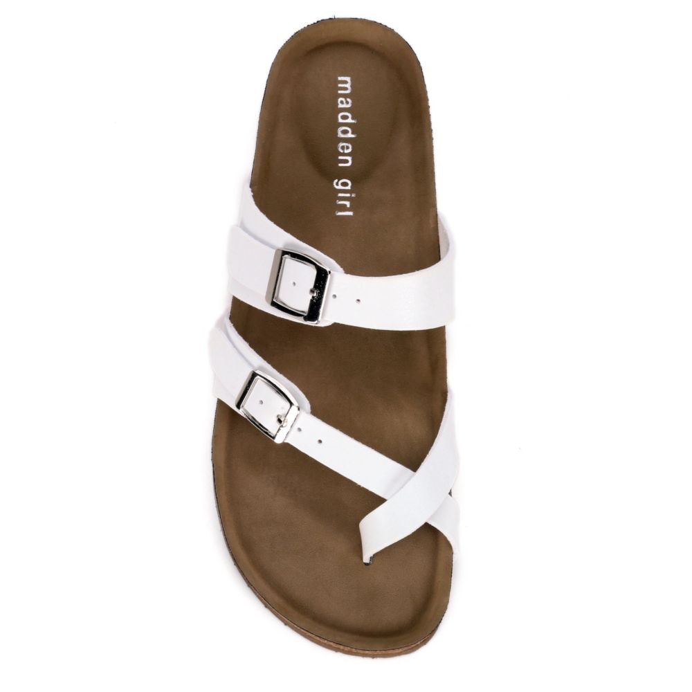 Madden girl white cheap birkenstocks