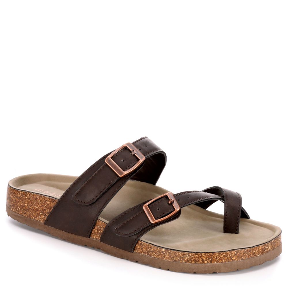 dark brown womens sandals