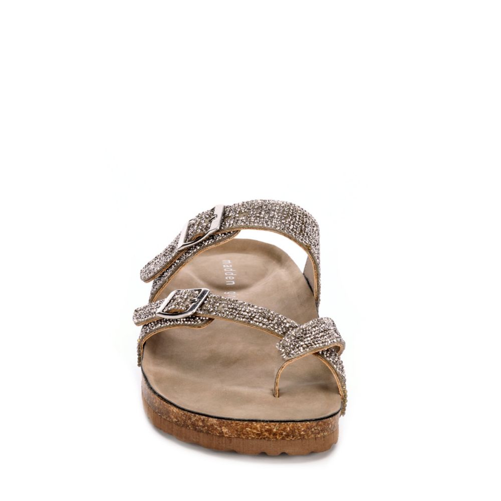 madden girl bryceee sandal pewter