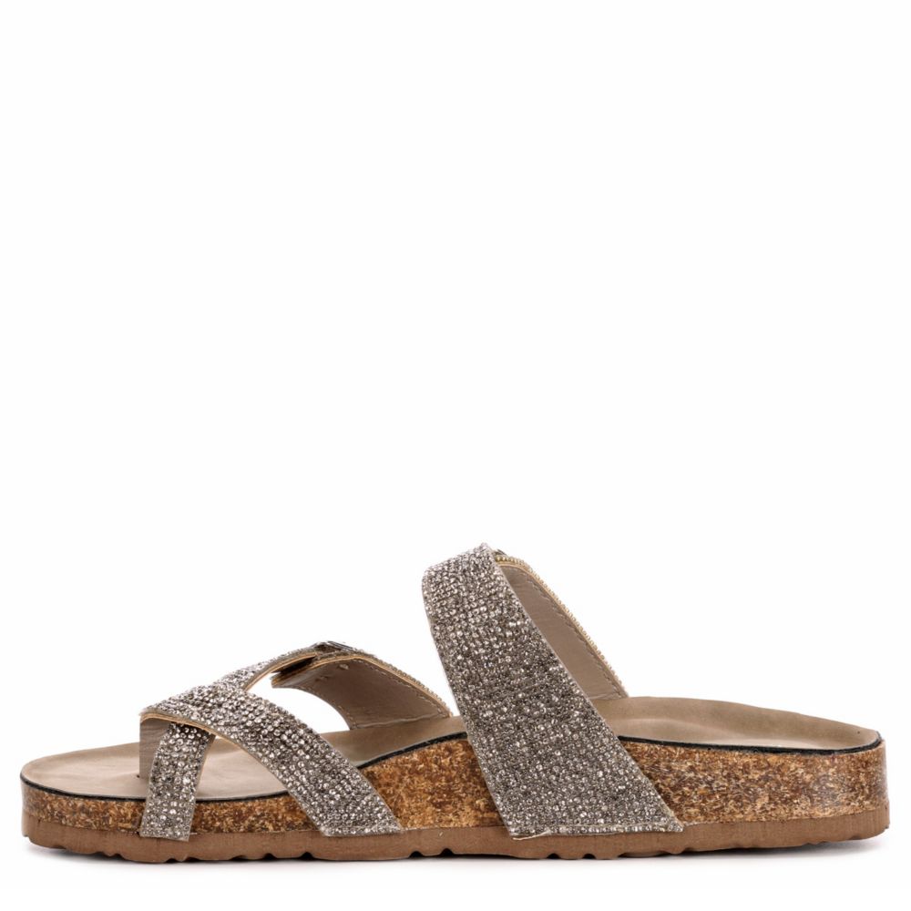 madden girl bryceee sandal pewter