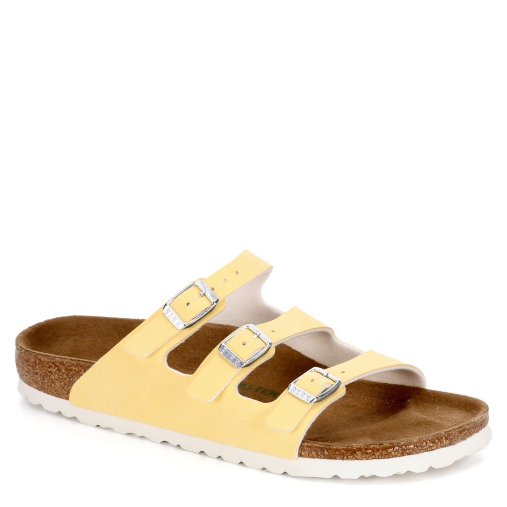 yellow birkenstocks