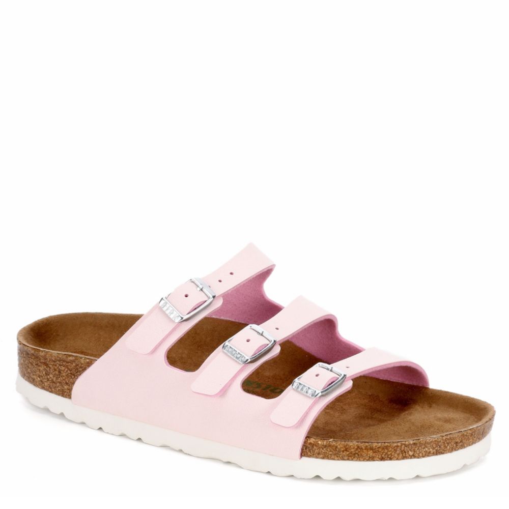 pink footbed sandals